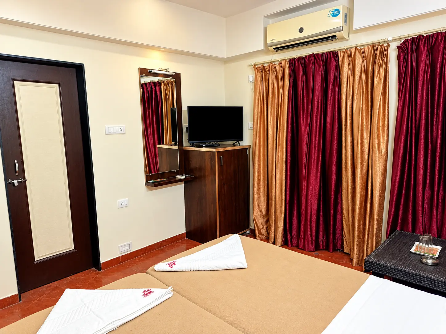 Compact room interior view at Hotel Viva Baga